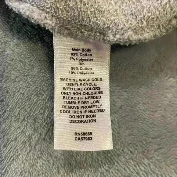 Women’s Grey Def Leopard Sweat Shirt - Picture 4 of 5